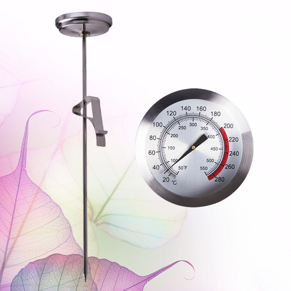 Meat Thermometer Digital with Probe Pointer Stainless Steel-image