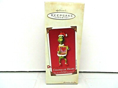 HALLMARK KEEPSAKE ORNAMENTS - CHANGE OF HEART-HOW THE GRINCH STOLE CHRISTMAS