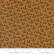 Fluttering Leaves Floral Leaves Golden Oak by Kansas Troubles Moda Half Yard