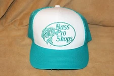 Authentic Bass Pro Shops Embroidered Trucker Snapback Cap Hat - Excellent Cond