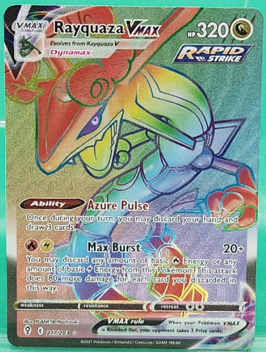 Rayquaza-VMAX (217/203), Busca de Cards