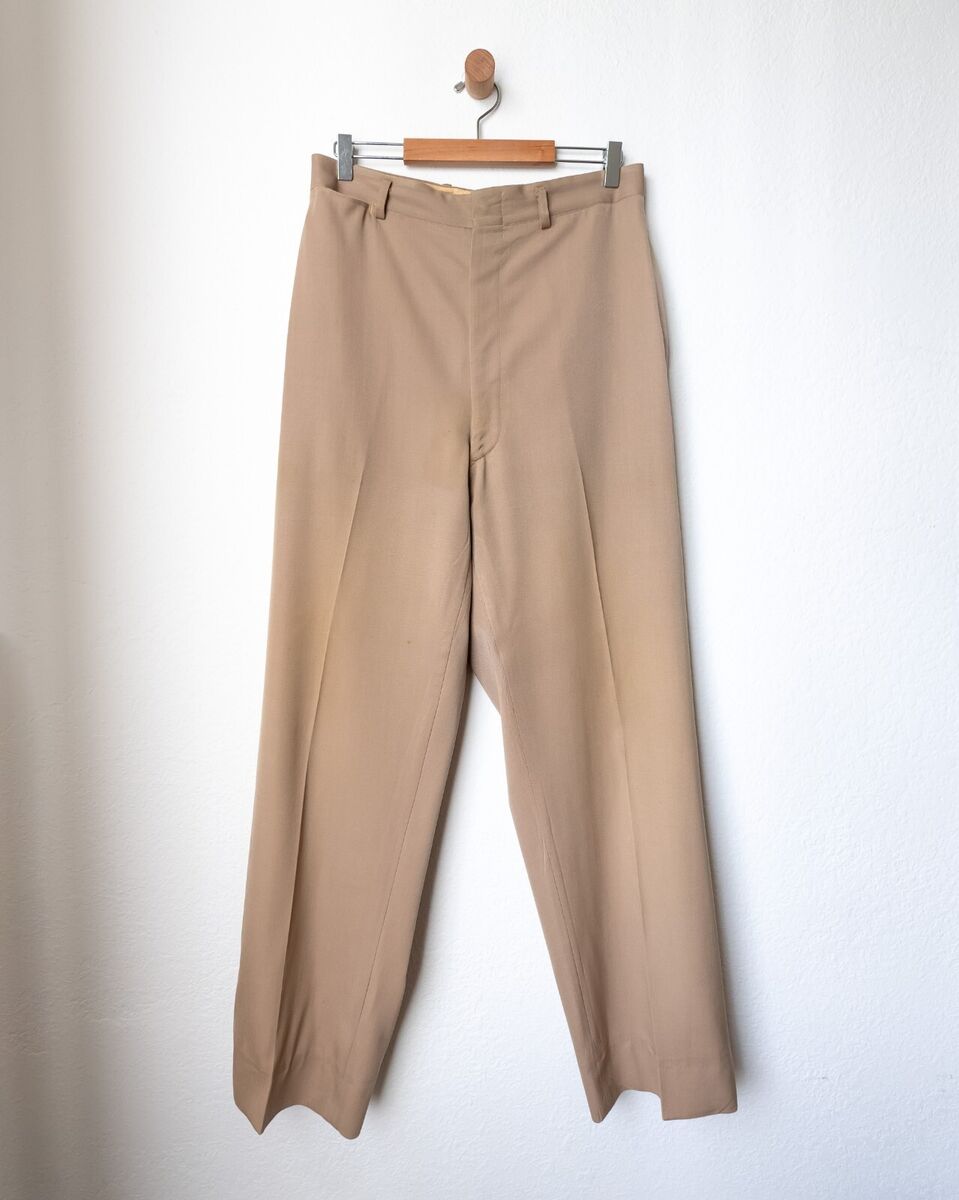 40s Vintage High Waisted Chino Pants Talon Zip Made in USA 40s Vintage High Waisted Chino Pants Talon Zip Made in USA