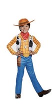 Disguise Boys M 7-8 Woody Toy Story 4 Halloween Costume Cowboy Hat/Badge/Buckle