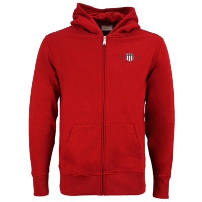 Gant Herren Sweat Jacke Sweatweste rot 2044015 630 ruby red
