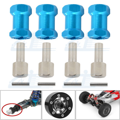 12mm Wheel Hex Hub Adapter 20mm Extension For 1/10 RC Crawler SCX10 D90 Sky Blue