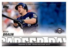 Ryan Braun 2012 Topps Series 1 Career Day Card #CD-10