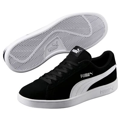 Puma Herren Smash v2 Sneaker Schwarz Turnschuhe Schuhe Freizeitschuhe NEU