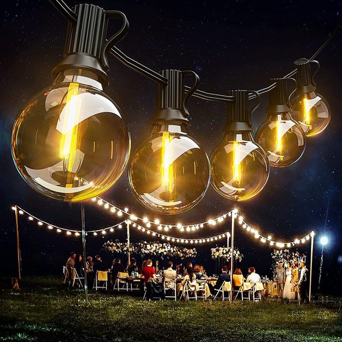 Garden Lights Mains Powered Festoon Lights G40 Outdoor String Lights Waterproof - Picture 12 of 18