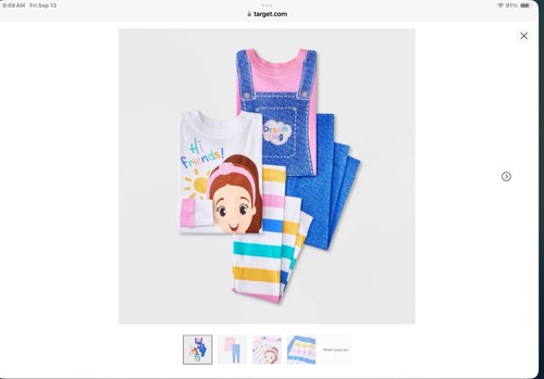 Ms Rachel NWT Toddler Girls' 4pc Snug Fit Ms. Rachel Cotton Pajama Set - Size 4T