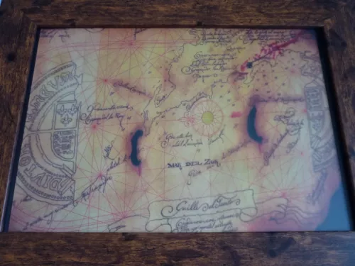 Framed a4 The goonies Replica prop poster One eyed willy treasure map Inferno