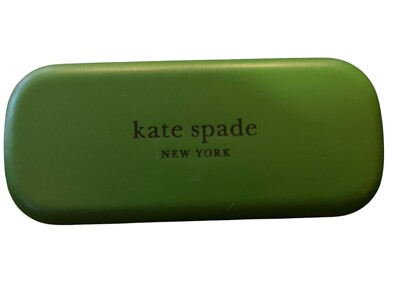 KATE SPADE HARD GREEN AND BLACK -CLAMSHELL CASE EYEGLASS 