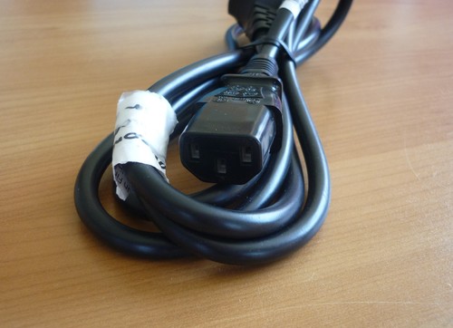 Zwarte Netsnoer voedingskabel toesteladapter Euronetsnoer 1,8m NIEUW - Photo 4/4
