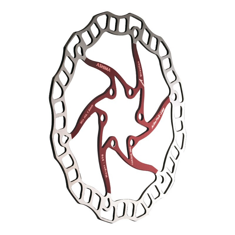 ASHIMA DISCO FRENO ARO-08 ROSSO 180MM 112gr