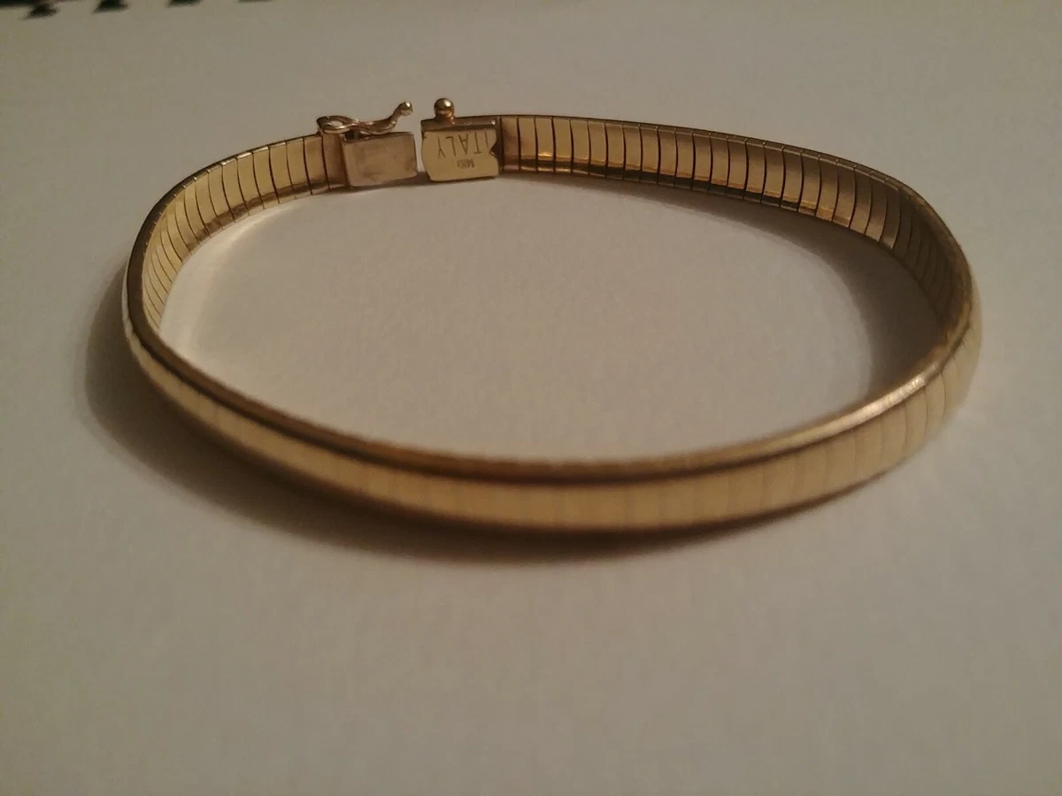 14 karat gold omega bracelet