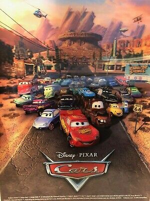 Disney Pixar Cars Holographic 3d Poster 14x11 06 Lightning Mcqueen Etc Ebay