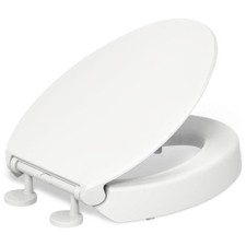 KOHLER 25875-0 Hyten Elongated Toilet Seat with Quick Release, White