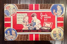 Vintage 1940's Junior Doctor Kit Hassenfeld Bros Inc Toyville Hospital