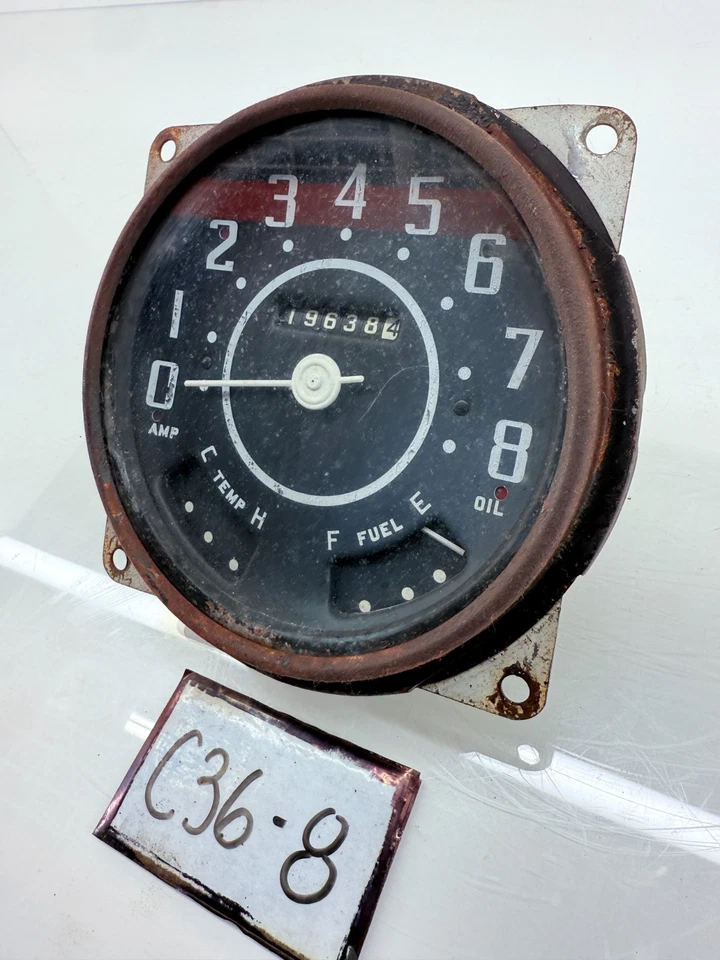 Medidores de velocímetro Cluster CJ5 CJ6 1956 1957 OEM CJ 80 mph C36-8 Foto 3 de 4