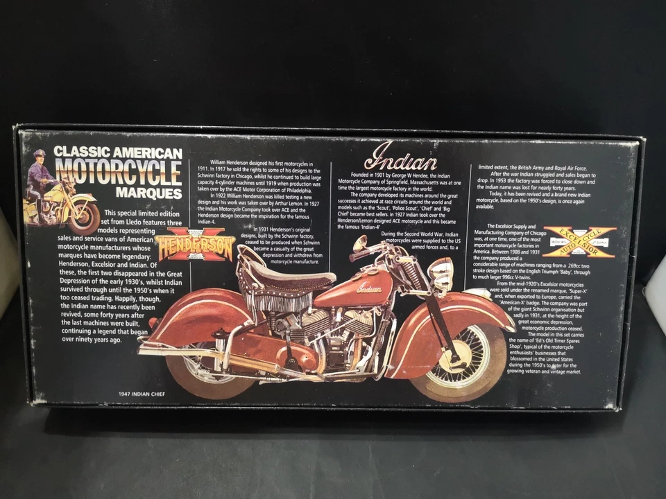 M597-LLEDO DAYS GONE NoMCL 1003 CLASSIC AMERICAN MOTORCYCLE MARQUES BOXED SET - Image 3 of 3