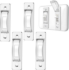 4 Pack Clear Toggle Light Switch Guard Cover Wall Switch Protector Plates