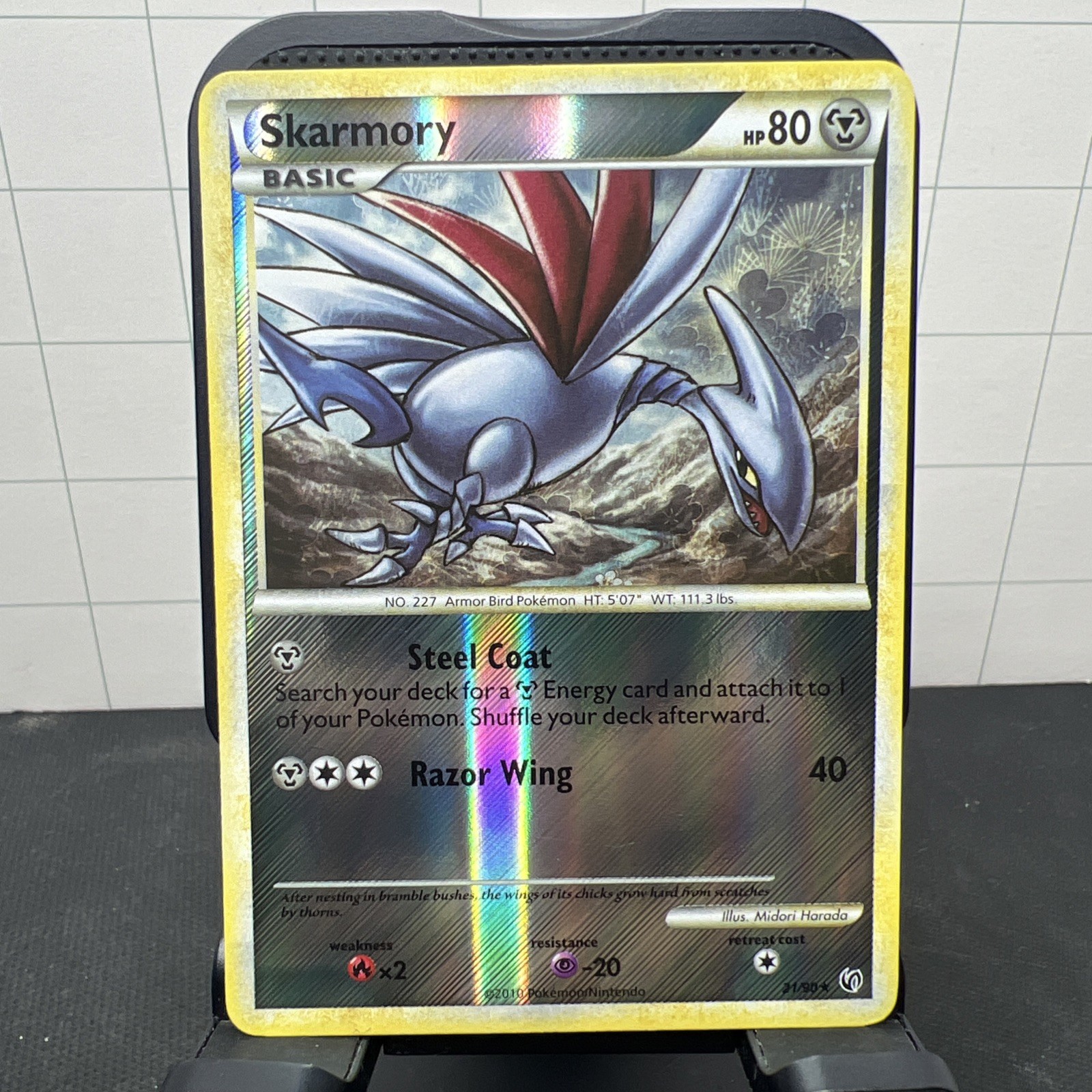 Heavy Play x 1 Skarmory - 21/90 - Rare - Reverse Holo Undaunted