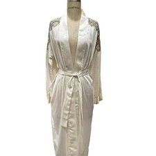 Vintage Valentino Intimo Satin & Lace Robe - Size S