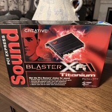 NEW OLD STOCK Creative Sound Blaster X-Fi Titanium Fatal1ty SB0886 PCIe S Card