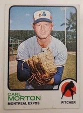1973 Topps Baseball Card 331 Carl Morton Montreal Expos 