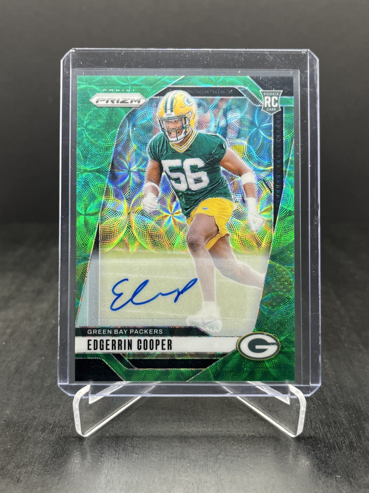 2024 Panini Prizm Edgerrin Cooper RC Autograph Auto Green Scope 20/75 #331