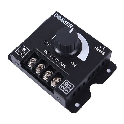 DC 12v/24v 30a led switch dimmer controller for led strip single color blac.t2