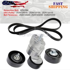 V-belt Tensioner Idler Pulley Kit Fit For Hyundai Sonata 2.4l 2006-2010