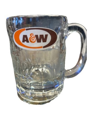 Vtg A&W Root Beer Mug-Oval Logo-4.25'' Tall-Very Good!