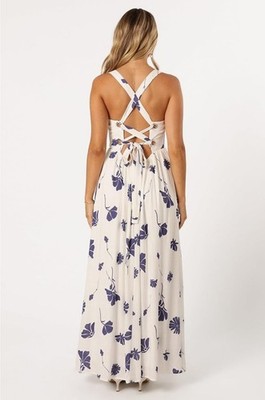 Petal & Pup Women's Floral A-Line Corset Hazel Maxi Dress - Sz. XL, White &  Blue | eBay