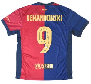 Maillot de football FC Barcelone domicile 2020-21 signé par Lionel Mes