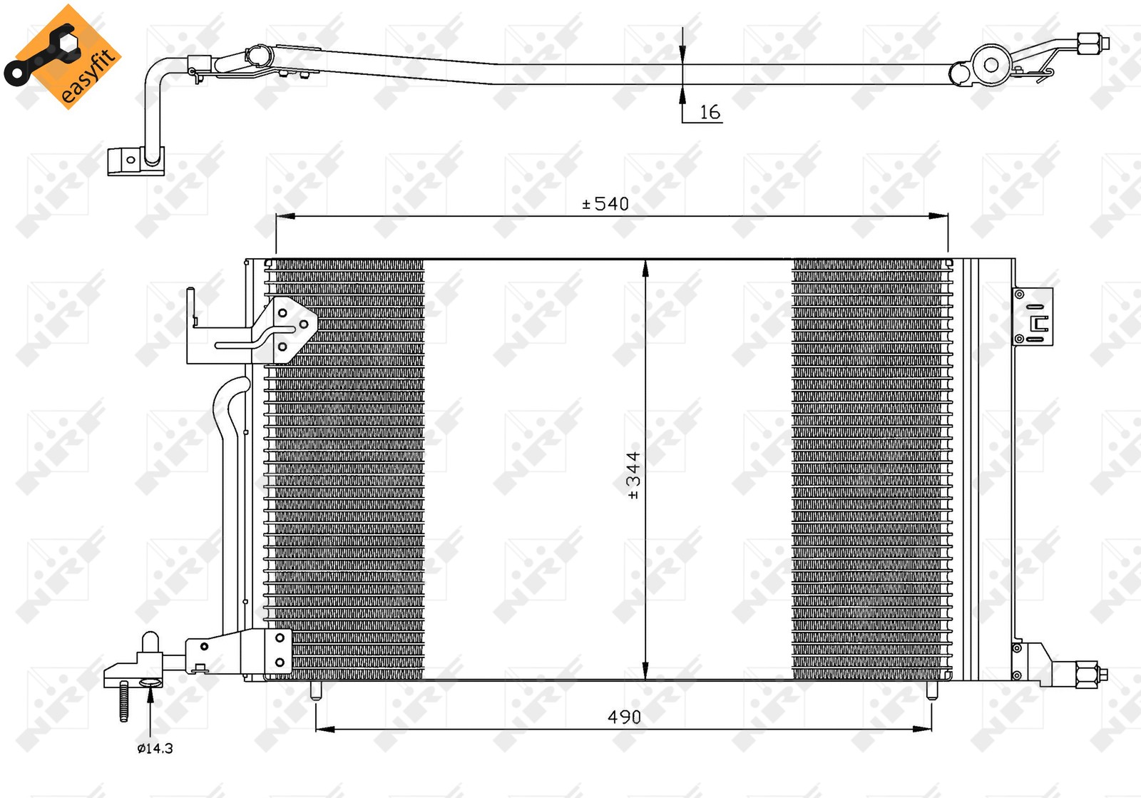 NRF Air-con Condenser - 35304