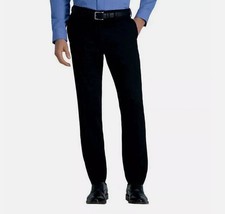NEW Haggar Men's 38x32 Comfort Performance Dress Pants Straight Fit Black