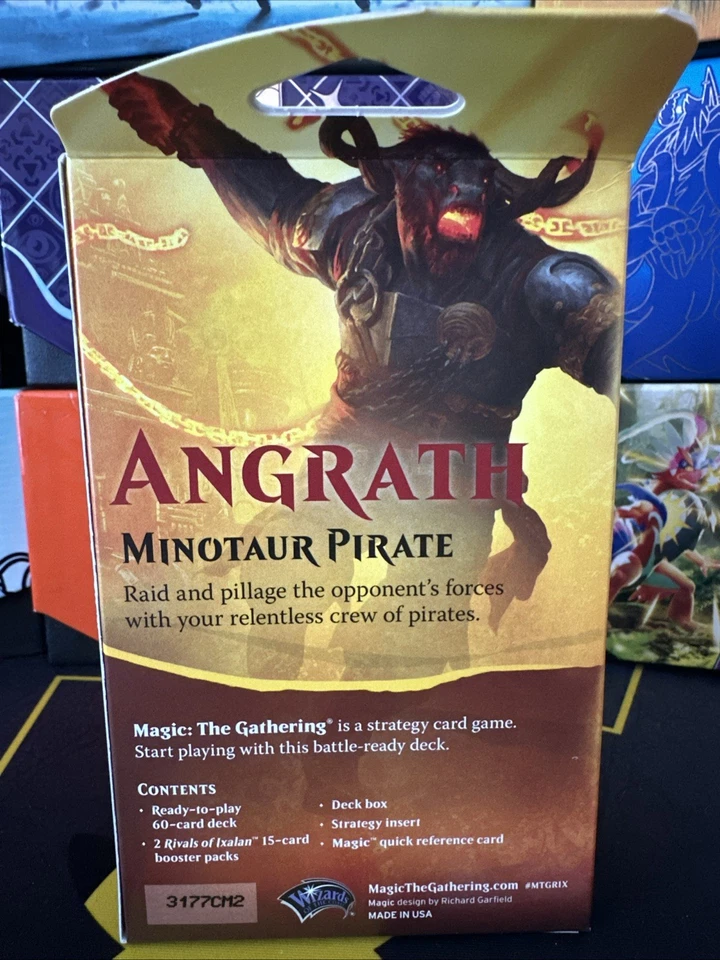 Angrath, Minotaur Pirate Rivals Of Ixalan Planeswalker Deck SEALED 2 Boosters - Image 3 of 3