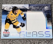2021 SP Game Used NHL Lake Tahoe Games Rink Glass Relics /25 Jack Studnicka