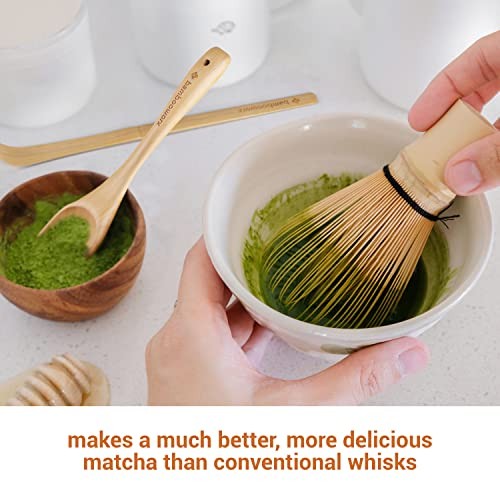  Matcha Whisk Set - (Chasen), Traditional Scoop (Chashaku), Tea Bamboo Whisk