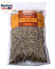 Dehydrated Dried Green Bell Pepper by 8 Oz Bulk Bag Sealed to Maintain Fresh