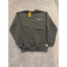 Carhartt Sweatshirt Mens M Gray College of DuPage Loose Fit Midweight K124-026 *