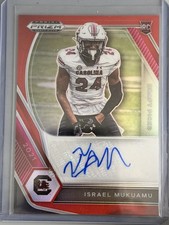 2021 Panini Prizm Draft Picks Autographs Israel Mukuamu /199 RC Red Prizm