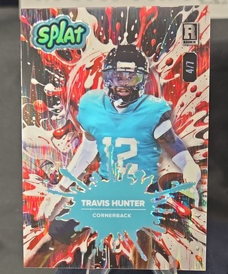 2024 Wild Card Splat Travis Hunter RC 4/7 SBRED04-TH RED