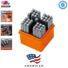 37-Piece Number and Letter Stamp Set 1/8 3mm A-Z & 0-9 + Love Punch Perfect f...