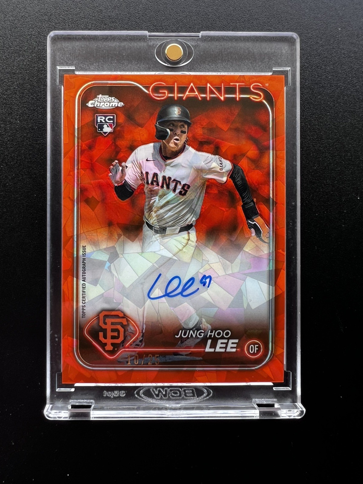 2024 Topps Chrome Sapphire Jung Hoo Lee Auto RC ORANGE Refractor #/25