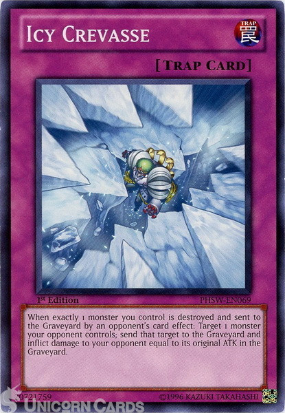 PHSW-EN069 Icy Crevasse Common 1st Edition Mint Yu-Gi-Oh! Card
