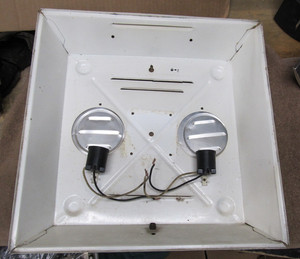 Vintage Original Pam Advertising Clock Empty Square Housing