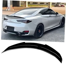 Rear Trunk Spoiler Wing Compatible with Infiniti Q60/ Q60S Pure Luxe Red Sport 