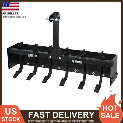 55 Inch Box Blade Tow Behind Scraper 3 Point Quick Hitch for Category 1 ...