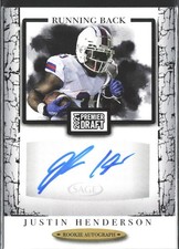 2021 SAGE Premier Draft #A170 Justin Henderson Autographs Black